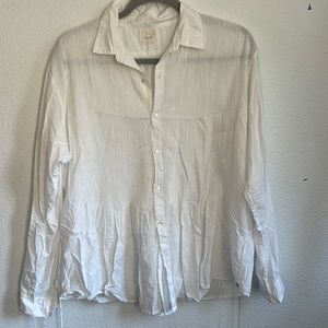 Bunai 100% cotton button up blouse